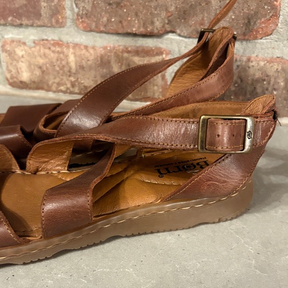 Born Brown Leather Sandals - Picture 4 of 6